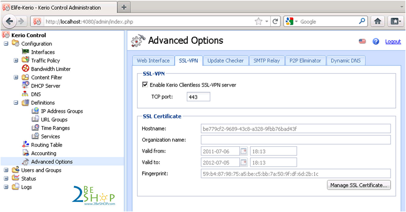 รองรับการทำงาน VPN เข้ามาภายในองค์กร