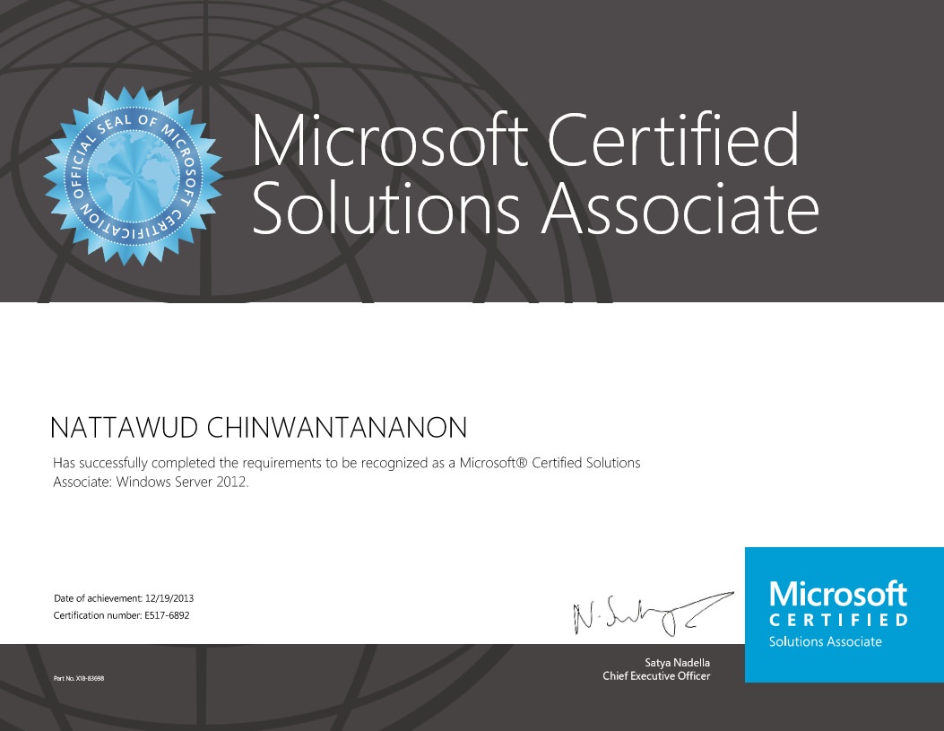 Microsoft Certified Solutions Associate