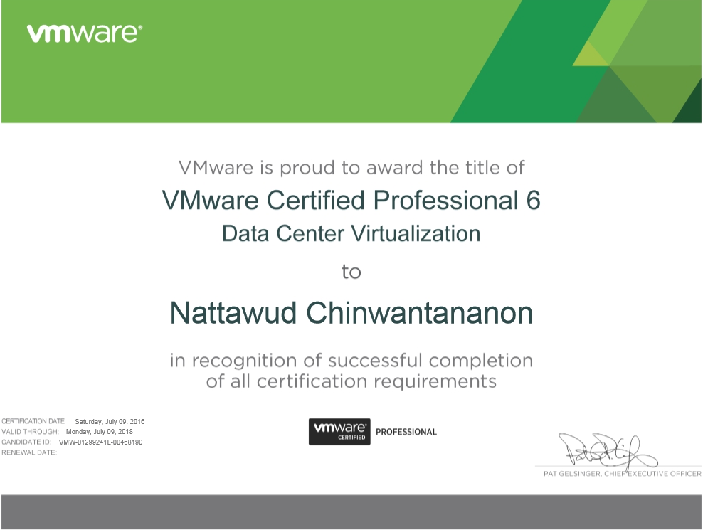 VMware Certified Professional 5