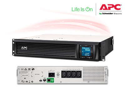APC Smart-UPS C 1000VA LCD RM 2U 230V with SmartConnect (SMC1000I-2UC)