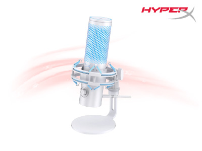 ช้อป [AN1D9AA] HyperX Quadcast 2 (Frost) ราคาถูก ซื้อออนไลน์ที่นี่ ส่งฟรี